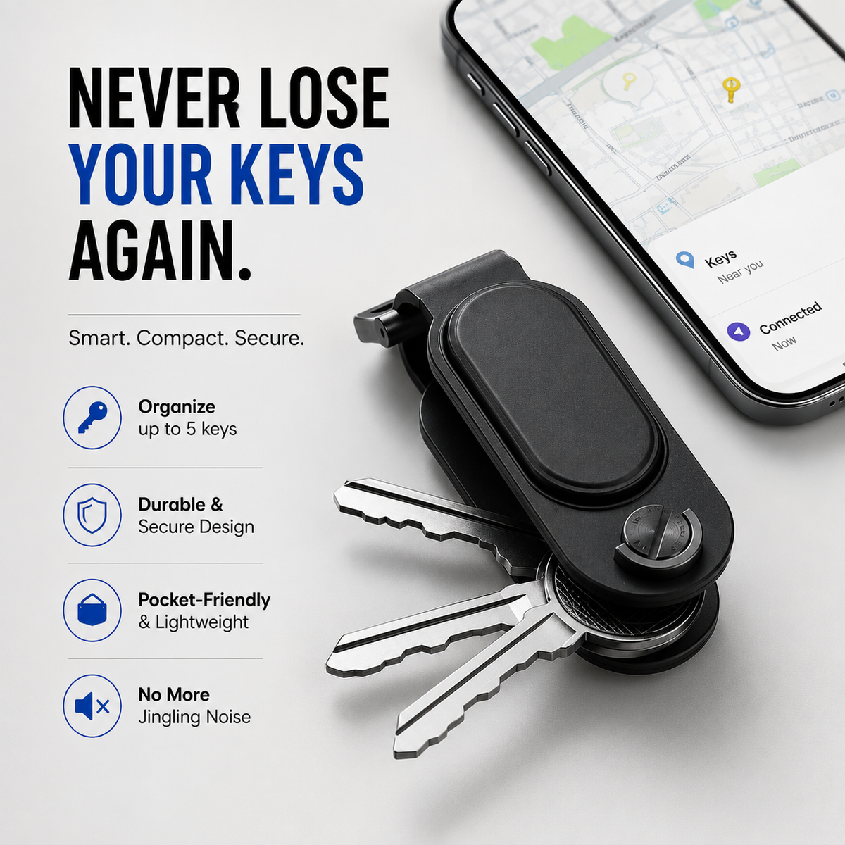 Smart Keychain Organizer Tracker