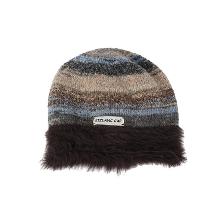 Plush Knitted Slouchy Beanie Cap