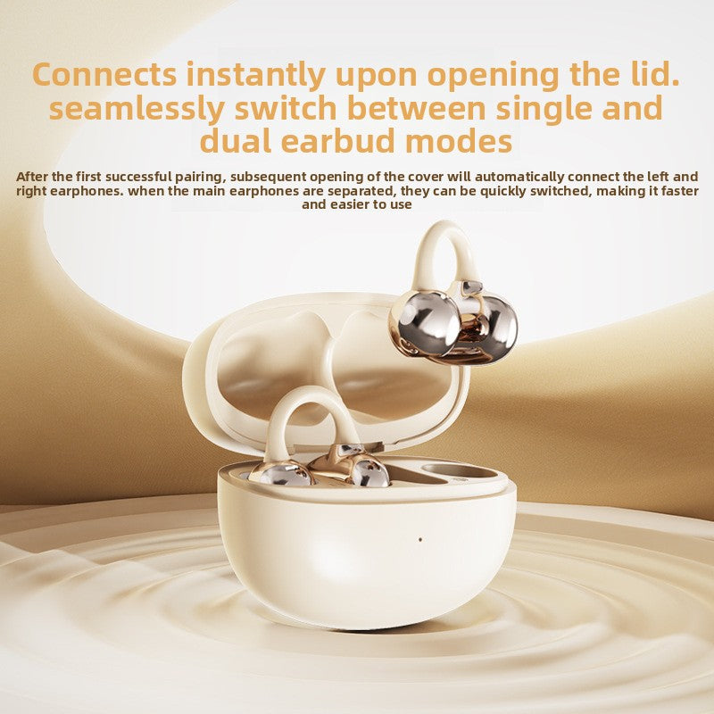 Bluetooth earphones, clip-on style