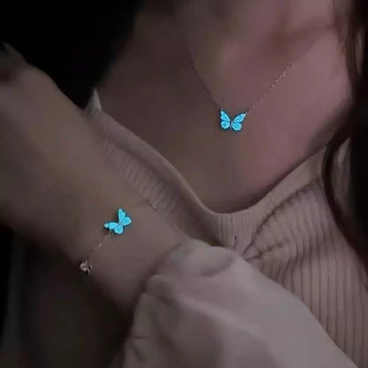 Luminous Butterfly Necklace