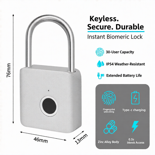 Intelligent fingerprint padlock