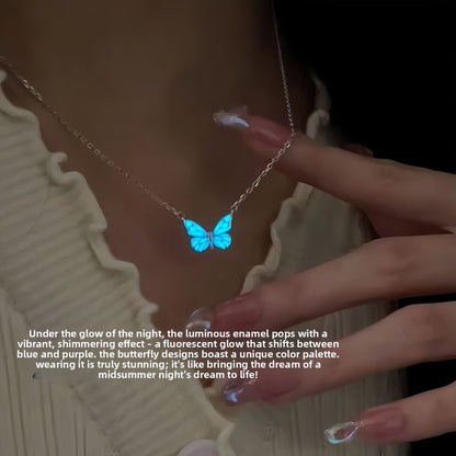 Luminous Butterfly Necklace