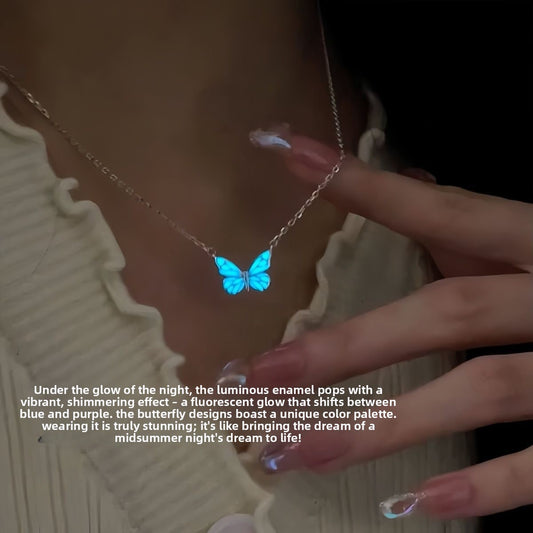 Luminous Butterfly Necklace