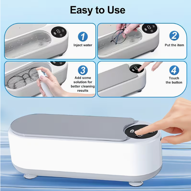 Ultrasonic Jewelry Glasses Cleaner
