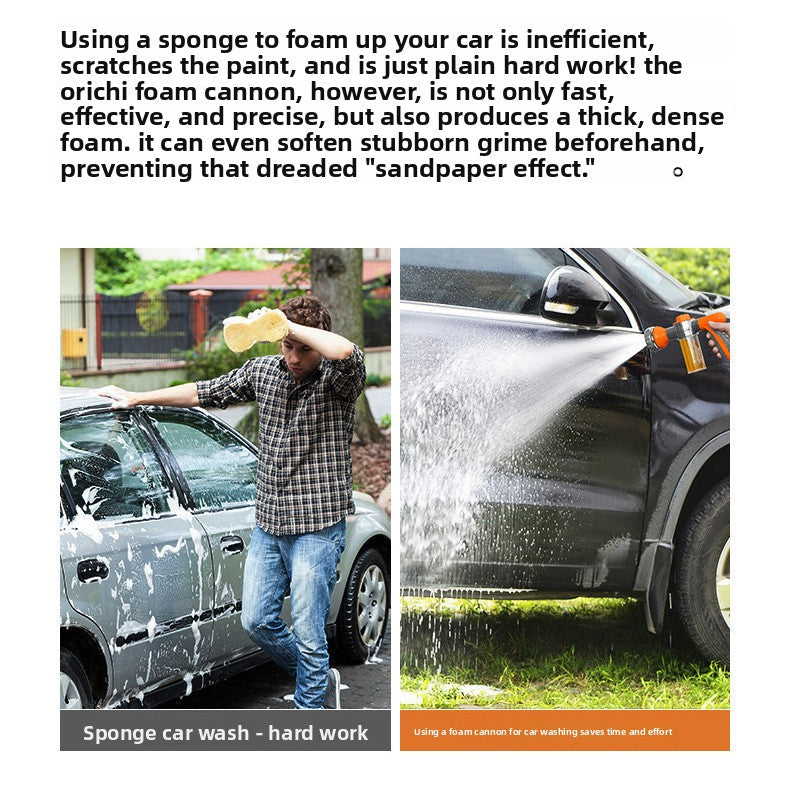 High-pressure wash water gun
