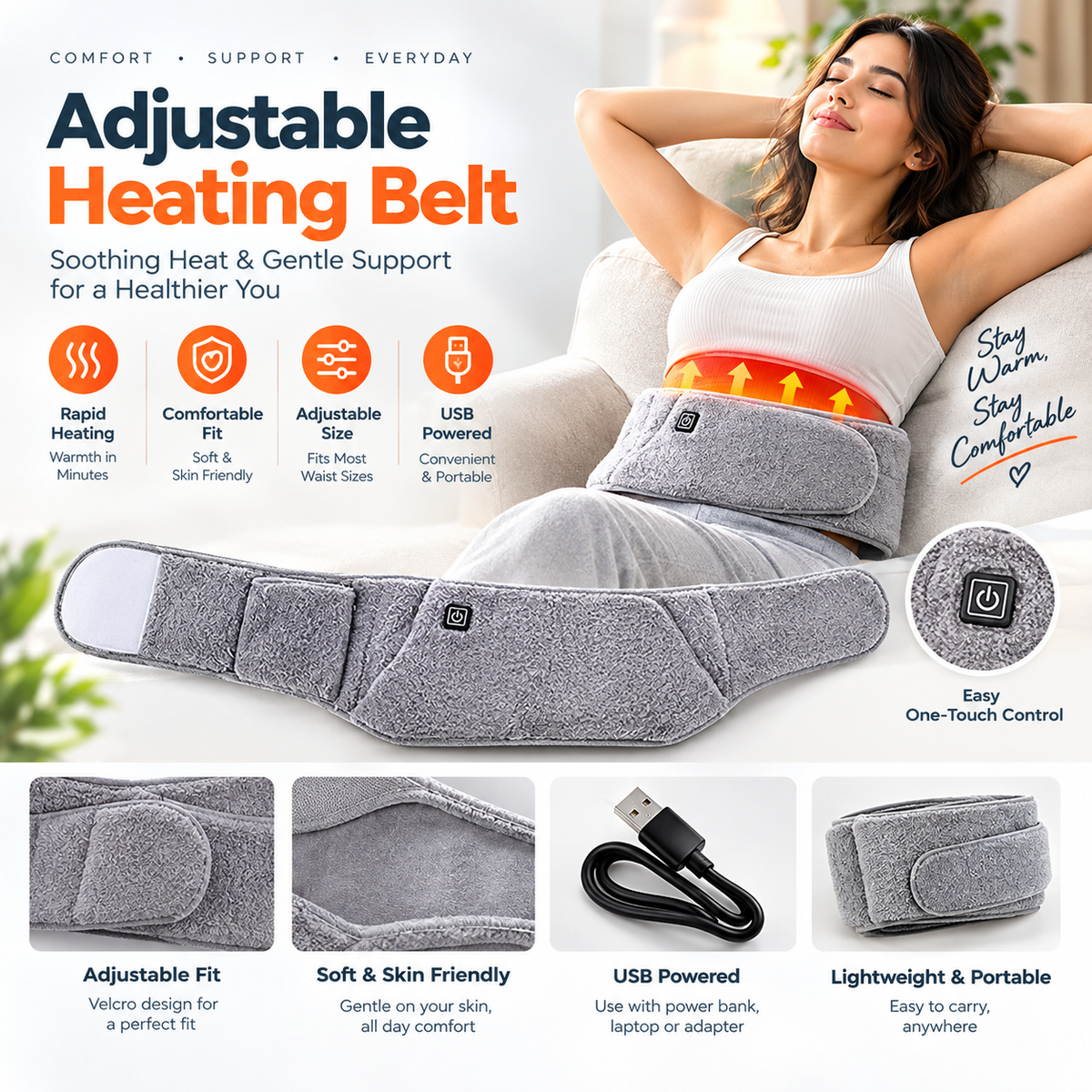 Electric Heated Waist Belt