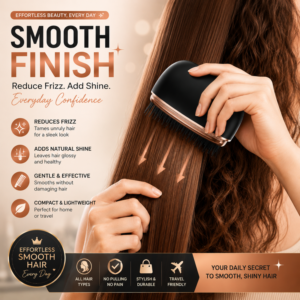 Mini Hair Straightening Comb