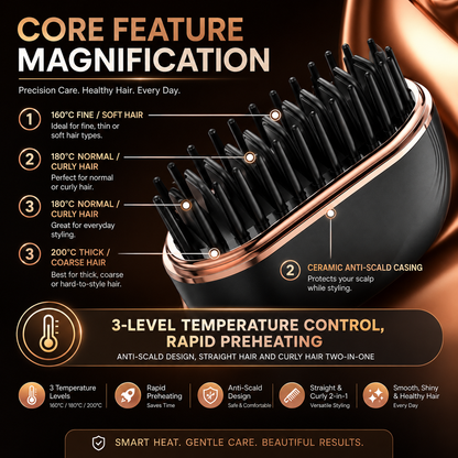 Mini Hair Straightening Comb