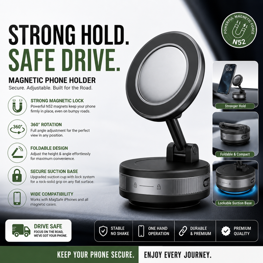 Magnetic Phone Holder with Wireless charger