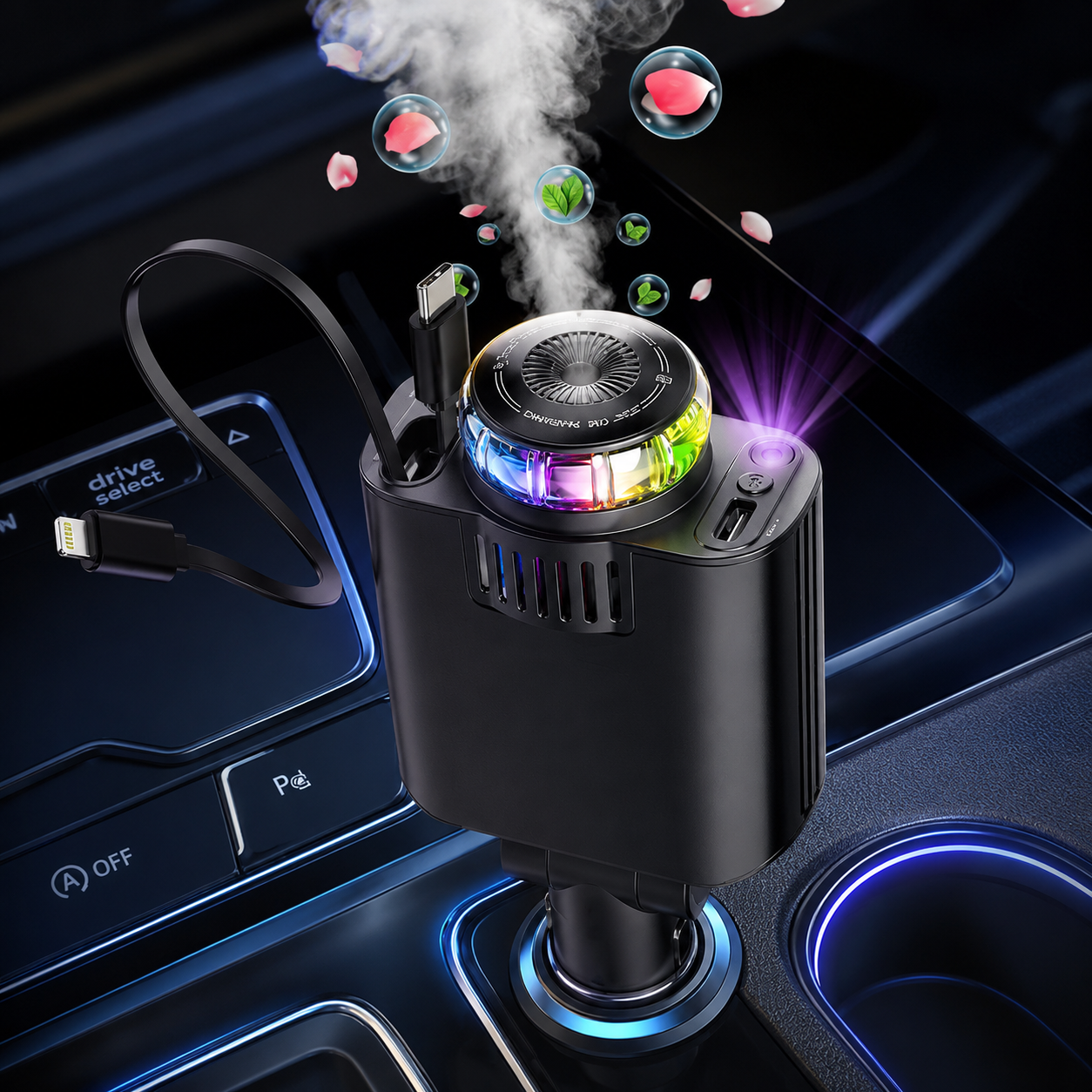 5-in-1 Starlight Car Charger 45W
