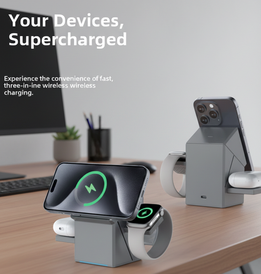 3-in-1 Magnetic Wireless Charger