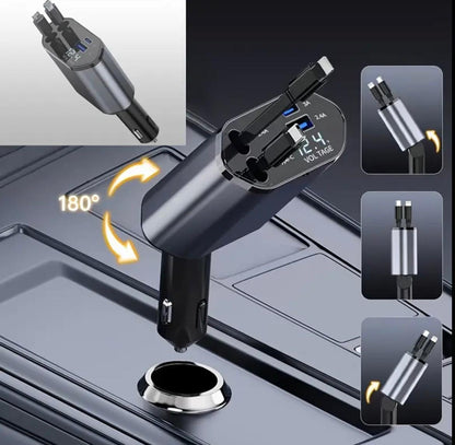 4-in-1 Smart Car Charger 120W