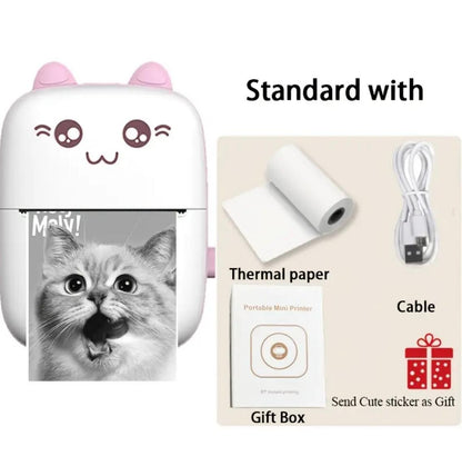 Mini Thermal Printer,Bluetooth Labler Maker