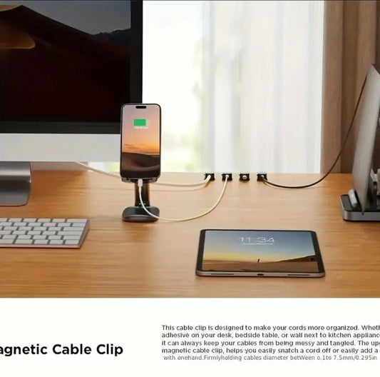 Magnetic Cable Organizer 6 Pack