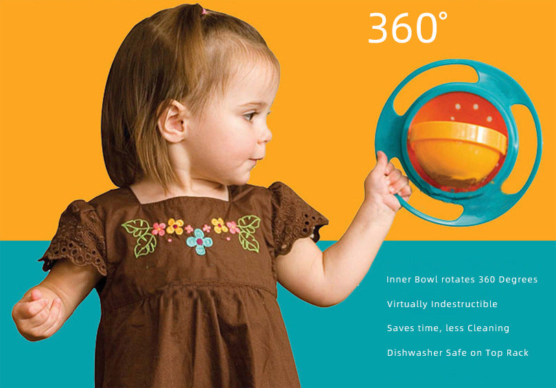 Anti-Spill Gyro Bowl for Kids