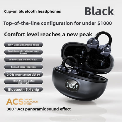 Bluetooth earphones, clip-on style